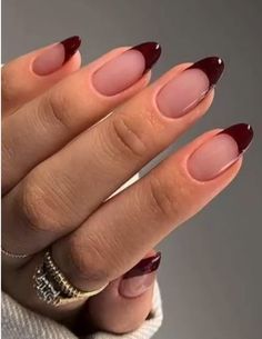 Wine Nails, French Tip Nail Designs, Cute Nails For Fall, Brown Nails, Clean Nails, Birthday Nails, French Tip Nails, Nail Trends