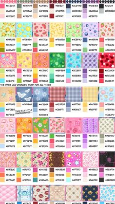 Color Pallet With Hex Code, Dti Pattern Palette, Color Dti Codes, Hex Color Codes Dti, Hex Colour Palette, Dpi Color Codes, Cute Hex Codes, Dti Hex Colour Codes