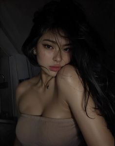 Wasian Female, Asian Selfies Poses, Aesthetic Selfie Poses Instagram, Dark Selfie Ideas, Fem Poses Reference, Dark Asian Aesthetic, Hot Photo Ideas For Instagram, Selfie Poses Instagram Hot, Intimidating Beauty