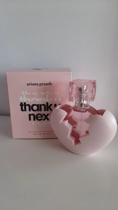 Embrace your next chapter with Ariana Grande’s Thank U, Next fragrance. This playful yet sophisticated scent is a tribute to resilience and reinvention. With notes of juicy white pear, wild raspberry, and velvety musk, it's the perfect blend of sweet and sassy—just like you. Say 'thank you' to the past and 'hello' to your fabulous future with a spritz of this irresistible perfume. #ArianaGrande #ThankUNext #Fragrance #Perfume #Scent #Beauty #SweetAndSassy #NewBeginnings Next Perfume, Ariana Grande Thank U Next, Profumo Victoria Secret, Koleksi Parfum, Perfume Victoria Secret, Ariana Perfume, Ariana Grande Fragrance, Ariana Grande Perfume, Sweet Perfume