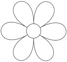 a flower that has four petals on the center and two petals in the middle, with one