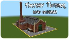 an image of a small building made out of lego blocks with the words factory tutor on it