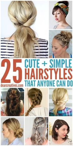 Simple Hairstyles For Long Hair, Hairstyles Simple, Cute Simple Hairstyles, Simple Hairstyles, Medium Long Hair, Art Quote, Trending Hairstyles