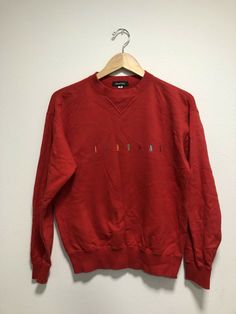 Vintage Giordano Sweatshirt Spellout Red SZ Small. Condition is "Pre-owned". Shipped with USPS Priority Mail Padded Flat Rate Envelope. Red Cotton Crew Sweatshirt, Vintage Red Crew Sweatshirt, Red Vintage Crew Sweatshirt, Vintage Red Cotton Sweatshirt, Retro Red Cotton Sweatshirt, Red Retro Cotton Sweatshirt, Old T Shirts, Priority Mail, Envelope