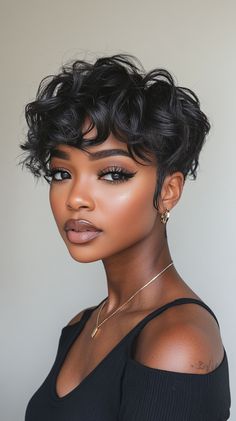 💫🦋 High-end All Face Shapes Short Haircuts for Black Women | Effortless Essence Short Hair Ideas For Round Faces, Short Haircuts For Black Women, Character Styles, Haircuts For Black Women, Hair Maintenance Tips, Stylish Short Haircuts, All Face Shapes, Styling Guide