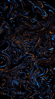 an abstract background with blue and orange swirls