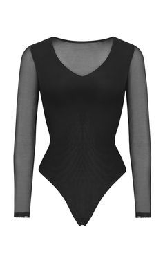 AirSlim® See-Through Mesh Smoothing Bodysuit with soft, thin mesh fabric, so breathable. This semi-sheer bodysuit contours figure to worn as an under layer or shown off! Hourglass Body Shape, Apple Body Shapes, Full Body Shaper, Pear Body Shape, Sheer Bodysuit, Body Shaper, Waist Trainer, Body Shapers, Mesh Fabric