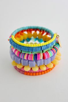 EMIB06 Pink, orange, blue, & yellow wrap bracelet Designer Handmade Jewellery, Unique Jewelry Gifts, Beads Bracelet Design, Blue Tassel, Green Turquoise, Jade Green, Turquoise Earrings, Live Lokai Bracelet, Wrap Bracelet