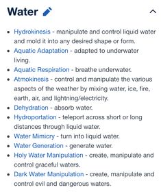 an image of water and other things that are in the text