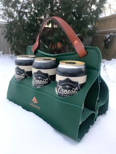 Leather Wine Carrier, Clubhouse Design, Beer Carrier, Beer Caddy, Coffee Cup Holder, Retail Bags, Merchandise Bags, Ottawa Canada