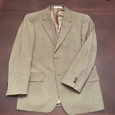 Joseph Abboud 100% Wool Sportcoat -Size 40 Short -Perfect Condition Inside And Out As Pictured -Not Worn; Exterior Pockets Still Have Tailor Threads/ Unopened -Please See Zoom Photo For Color And Texture Of This Time Less Classic -Perfect For Dress Or Casual -Will Be Shipped Lined With Tissue To Prevent Wrinkling Classic Brown Suit With Long Sleeves, Classic Brown Long Sleeve Suits, Classic Brown Suits For Spring, Fitted Brown Sport Coat For Spring, Spring Fitted Brown Sport Coat, Vintage Long Sleeve Suits For Business Casual, Fitted Vintage Sport Coat For Business Casual, Vintage Fitted Sport Coat For Business Casual, Vintage Long Sleeve Business Casual Suits