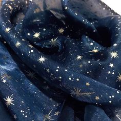 Stars Organza Fabric, Silver Stars Print Organza Fabric, Foil Celestial Fabric for Party Dress, Princess Gown, Festival Dress, Hot - Etsy UK Celestial Prom Dress Party, Lace Fabric Galaxy Inspired, Blue And Silver Stardust Dress, Celestial Dress, Feb 25, Celestial Wedding, Princess Gown, Dress Princess, Organza Fabric