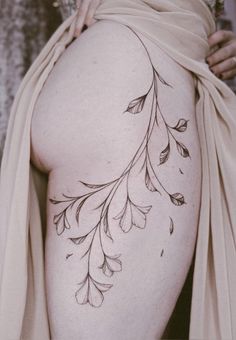 Feminine Cross Tattoo, 42 Tattoo, Abstract Tattoo Ideas, Floral Thigh Tattoos, Elbow Tattoos, Leg Tattoos Women, Spine Tattoos, Band Tattoo