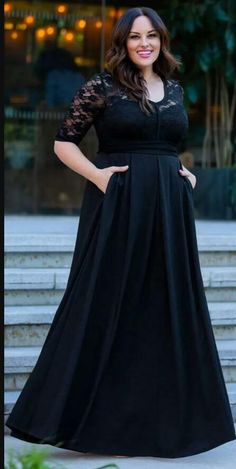 Black Plus Size Lace Mother of Bride and Groom Dress Evening Dress on Storenvy Update Wardrobe, Dresses Medieval, Mom Dresses, Empire Waist Evening Dress, Plus Size Evening Gown, Mother Of The Bride Dresses Long, Mother Of Bride Outfits, Plus Size Gowns, Gown Plus Size