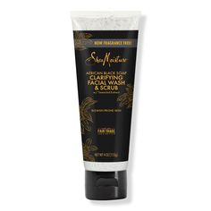 African Black Soap Problem Skin Facial Wash & Scrub - SheaMoisture's African Black Soap Problem Skin gentle facial exfoliator provides instant resurfacing benefits while helping to control breakouts. Helps absorb impurities, control excess oil and detoxify skin. Leaves skin calm, refreshed and clearer looking.SheaMoisture's StorySofi Tucker started selling Shea Nuts at the village market in Bonthe, Sierra Leone in 1912. By age 19, the widowed mother of four was selling Shea Butter, African Black Problem Skin, Skin Facial, African Black Soap, Facial Exfoliator, Black Soap, Shea Moisture Products, Facial Wash, Face Cleanser