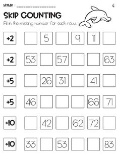 a printable worksheet for counting numbers