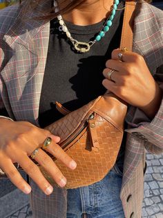 Mandrn Atlas Woven - Tan Fanny Pack Everyday Braided Leather Bags, Fanny Pack Purse, Over The Shoulder Bags, Autumn Wardrobe, Crisp Air, Hand Woven Baskets, Leather Fanny Pack, Falling Leaves, Leather Conditioner