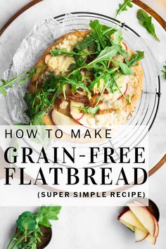 These parmesan-infused grain-free flatbreads are a cinch to make, and they're lovely topped with thinly sliced apples, smoked bacon and just the right punch of salty blue cheese. Cheese Apples, Sliced Apples, Holistic Recipes, Flour Alternatives, Seasonal Vegetables, Flatbread Recipes, Eat Seasonal