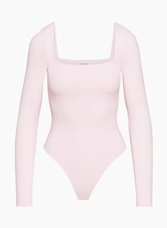 Shop Tattoo, Square Neck Bodysuit, Pink Bodysuit, Bodysuit Fashion, Clean Girl, New Wardrobe, Dream Clothes, Long Sleeve Bodysuit, Everyday Outfits