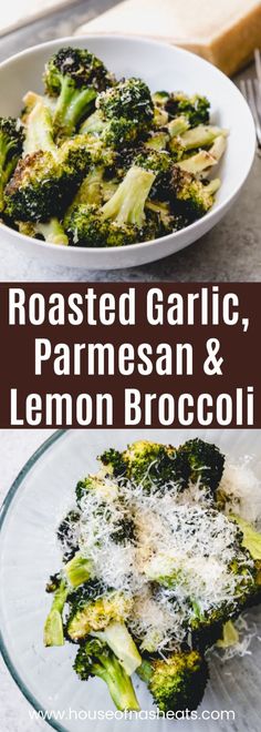 roasted garlic, parmesan and lemon broccoli is an easy side dish