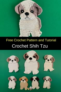 the crochet pattern for this dog is easy to make