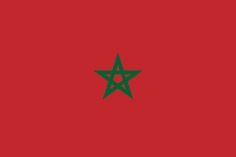 the flag of morocco is shown in red, green and black with a star on it