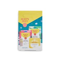 This Burt's Bees Mask & Lip Bundle Gift Set is a ready-to-give gift that shows coworkers, friends and family you're thinking of them during the holidays This Burt's Bees Mask & Lip Bundle Gift Set is a ready-to-give gift that shows coworkers, friends and family you're thinking of them during the holidays FEATURES Refreshing Sheet Mask with Cucumber moisturizes, refreshes and awakens skin, while Calming Sheet Mask with Rose helps balance pH for soft, hydrated skin The moisturizing lip balm is fil Lip Care Products, Balance Ph, Kokum Butter, Hydrated Skin, Moisturizing Lip Balm, Burt's Bees, Gift Bundles, Soft Lips, Burts Bees