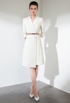 Luxury Elegant Collared Belted Dress, Elegant White Belted Dress, Luxury Level, Luxury Spring Dresses With Belt Detail, Luxury White Belted Dress For Women, Luxury Fitted A-line Belted Dress, Luxury Fitted Classic Belted Dress, Luxury Belted Dress For Office Wear, Luxury Fitted Belted Office Dress, Luxury Belted Elegant Dresses