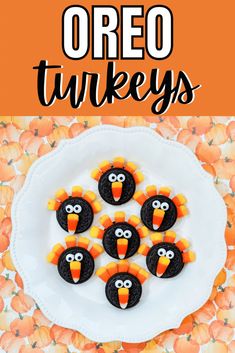 these oreo turkey cookies are so cute and easy to make