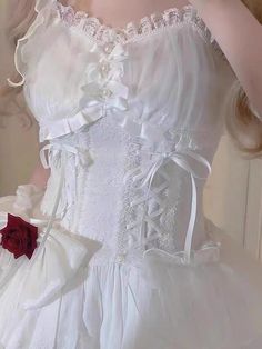 update.23.07 Ballet White, White Corset Dress, Fairy Dresses, White Corset, Wedding Dress Shoes, Fairy Fashion, Dress Shoes Womens, Vintage Rose, Lolita Dress