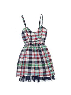 Tommy Girl Dress Size: X-Small Blue Skirts & Dresses - used. 100% Cotton, Square, Plaid, Short, Sleeveless | Tommy Girl Dress: Blue Plaid Skirts & Dresses - Used - Size X-Small Blue Plaid Skirt, Blue Skirts, Blue Cotton Dress, Blue Skirt, Plaid Skirts, Girl Dress, Blue Plaid, Dress Blue, Dress Skirt