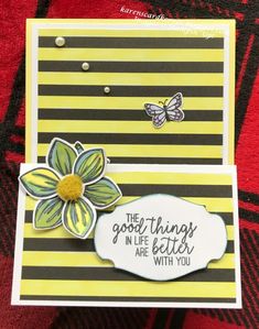 a card with a flower on it and some words in the bottom right hand corner