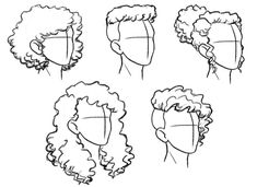 the different hairs styles and how to draw them