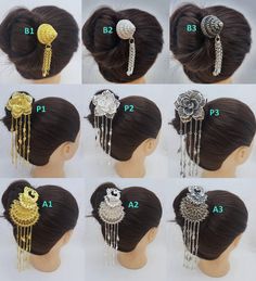 Hair Pin Thai accessories for Thai costume, Thailand ancient design jewelry for traditional Thai outfits Asian Headdress, Thai Accessories, Thai Outfits, Thai Jewelry, Thai Costume, Empire Series, Traditional Hairstyle, Skirt Draping, Fashion Tape