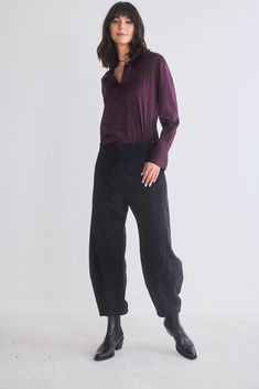 The Corduroy Uptown Loose Work Pants feature a stylish and contemporary design, with a loose yet tailored fit that exudes effortless elegance. These pants are the perfect blend of fashion-forward style and workplace professionalism. Poplin Blouse, Fall Items, Corduroy Fabric, Effortless Elegance, Fashion Help, Work Pants, Silk Top, Personal Stylist, Denim Pants