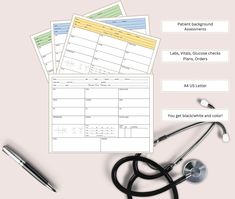 medical notes and stethoscope on top of a desk with the words, health records