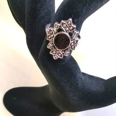 This Stunning Silver Tone Filigree Gothic Ring Features Black Enamel Detailing That Adds A Touch Of Edgy Style To Any Outfit. With A Band Design And A Size 6, This Ring Is Perfect For Any Occasion And Is Sure To Make A Statement. The Intricate Details On The Ring, Along With The Black Enamel, Give It A Unique And Distinctive Look That Is Both Elegant And Fashionable. This Ring Is Perfect For Anyone Who Loves Gothic Style. Vintage Black Nickel-free Rings, Brushed Gold Ring, Sterling Engagement Rings, Rubellite Ring, Gothic Ring, Real Diamond Rings, Black Stone Ring, Art Ring, Band Design