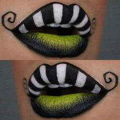 Beetlejuice Cosplay, Halloweenský Makeup, Holloween Makeup, Beetlejuice Halloween, Cute Halloween Makeup, Halloween Makeup Diy, Movie Recommendations