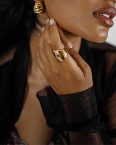 Empowering and bold. The Diana Ring is designed to pay homage to Wonder Woman's iconic cuffs, statement and fashion-forward. 18k Gold Coated Thickness: 30mm Hypoallergenic & Non-tarnish View Ring Size Guide Style Tips: The Diana Ring is perfectly worn as is; but for a more eye-catching shine of gold, pair it with our Capri Necklace. Free shipping for US and PH orders over $100. Chunky Gold Rings, Long Sleeve Dresses Fall, Diana Ring, Modest Dresses For Women, Teacher Dresses, Winter Wedding Guest Dress, Fall Wedding Guest, Women Tie, Fall Wedding Guest Dress