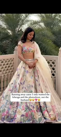 Instagram$Facebook Follow Us :- @jayamarfab Indian Designer Lehenga Choli Bridesmaids Wear Party Wear Lehenga Choli We Make Wedding Lehengas, Indian Lehenga, Bridal Lehenga, Designer Lehenga, South Indian Dresses, Lengha Choli, Chaniya Choli, Lancha, Semistitched Lehenga, Bridesmaid Lehengas, Sabyasachis Lehengas, Floral Skirts, Punjabi Lehengas, Ethnic Lehengas, Indo-western Outfits, Indian Outfits, Bollywood lehengas. Importance note: we will not make any changes in lehenga length 𝗟𝗲𝗵𝗲𝗻𝗴𝗮 𝗖𝗵𝗼𝗹𝗶 𝗗𝗲𝘁𝗮𝗶𝗹𝘀: Lehenga :- Fabric : Organza Work : thread with Sequence Size: Up to 44 Inner: micro Lehenga Type: Semi Stitch Flair :- 3 meter and cancan with canvas❤️🔥 Blouse :- Fabric : ivory organza inner: micro Work : thread with sequence Size : Up to 42 (Un Stitch) Dupatta :- Fab Chaniya Choli Engagement, Unique Lehenga Colours, Lancha Lehenga, Chaniya Choli Designs Weddings, Organza Floral Lehenga, Trending Lehenga Designs, Indian Bridesmaids Outfits, Indian Lehenga Bridal, Tulle Lehenga