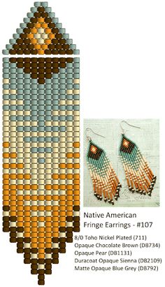 native american fringe earrings - h07 by toho nekel played 711