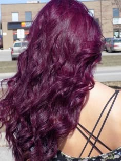 Warm Purple Hair, Color On Dark Hair, Berry Pink Hair, Reddish Purple Hair, Raspberry Hair Color, Purple Red Hair Color, Deep Burgundy Hair Color, Different Hair Color Ideas