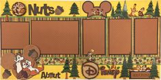 a scrapbook page with cartoon mouses on it