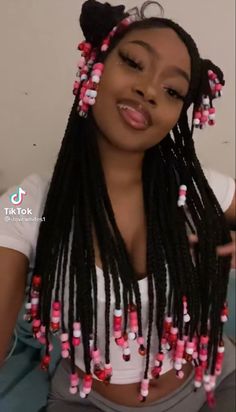 Valentines Hairstyles, Big Box Braids Hairstyles, Cute Braided Hairstyles, Dyed Hair Inspiration, Braids Hairstyles Pictures, Braided Cornrow Hairstyles