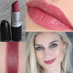 Mac Lipsticks, Beauty Corner, Dark Lipstick, Lipstick Swatches, Makeup Swatches