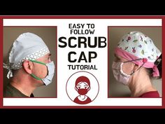 two people wearing scrub caps and masks with the words easy to follow on top of them