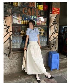 Vietnam Style Outfit, Vietnam Outfit Ideas, Japan Outfit Summer, Campus Outfit, Gingham Top, Casual Day Outfits, Stylish Work Outfits, Asian Outfits