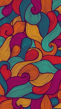 an abstract colorful background with wavy lines