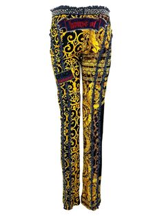 Designer Fitted Jeans, Chic Closet, Baroque Print, Studded Jeans, Donatella Versace, Versace Jeans, Gianni Versace, Designer Jeans, S S