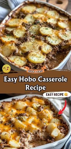 an easy casserole recipe with potatoes and meat